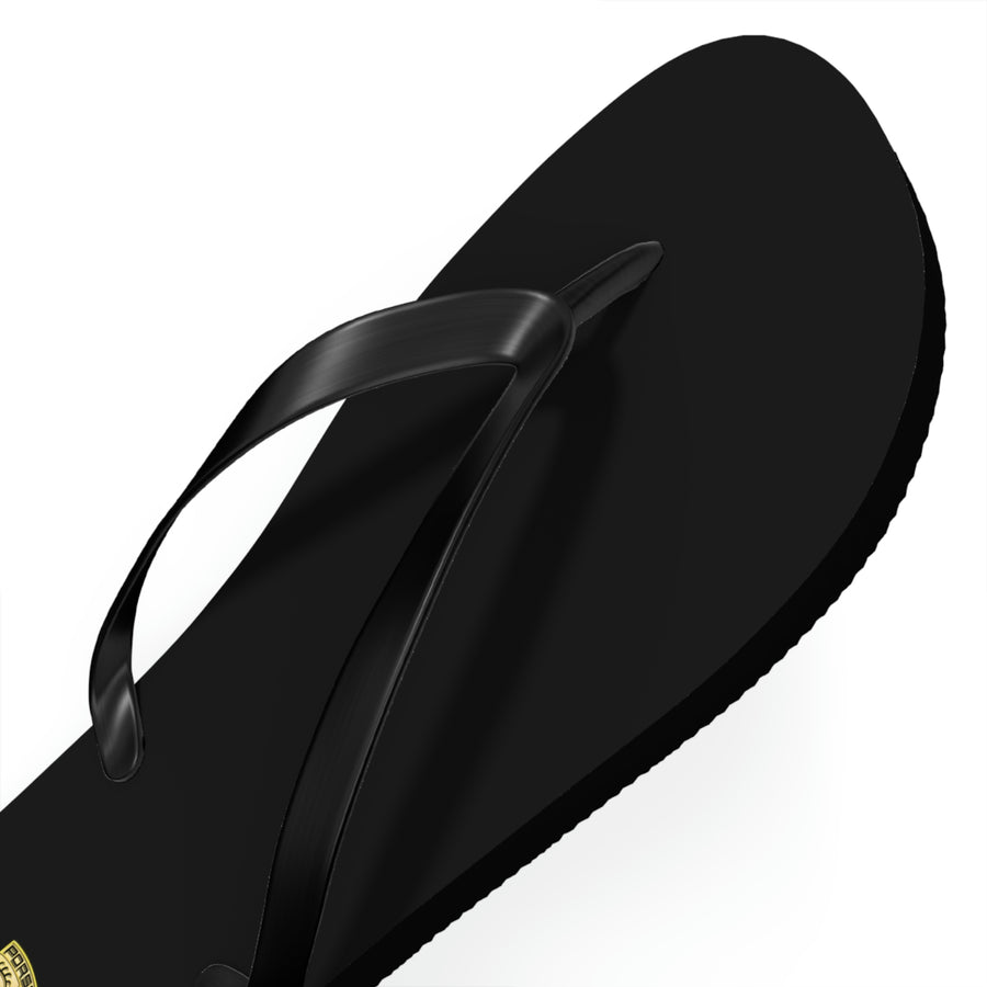 Unisex Black Porsche Flip Flops™