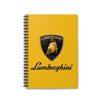 Yellow Lamborghini Spiral Notebook - Ruled Line™