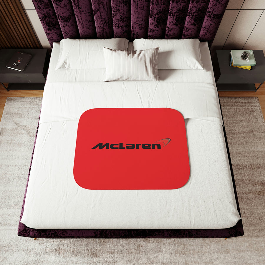 Red McLaren Sherpa Blanket™