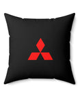 Black Mitsubishi Spun Polyester Square Pillow™