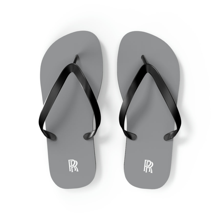 Unisex Grey Rolls Royce Flip Flops™