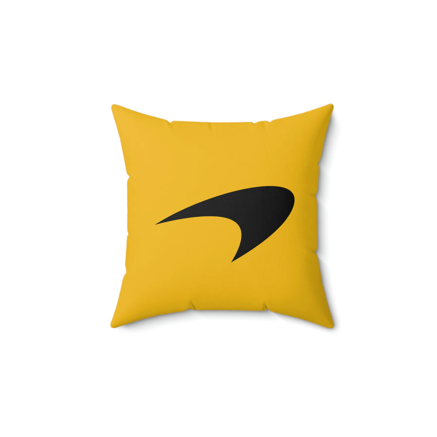 Yellow Mclaren Spun Polyester Square Pillow™