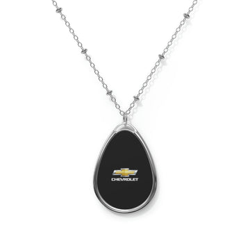 Black Chevrolet Oval Necklace™