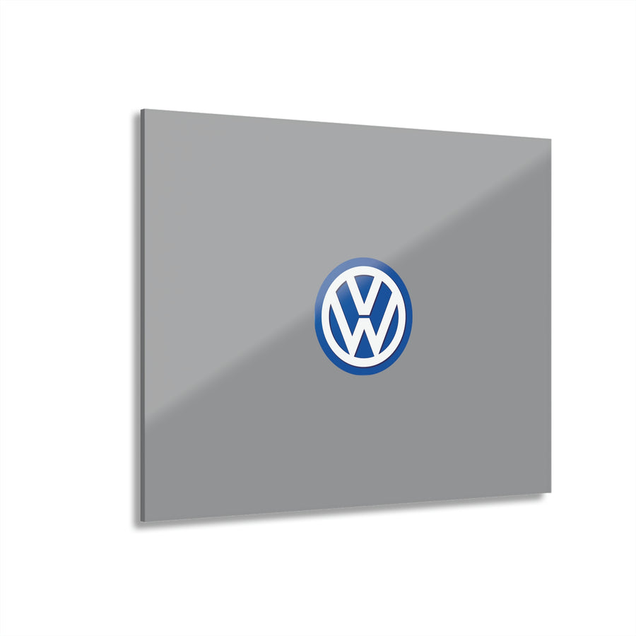 Grey Volkswagen Acrylic Prints (French Cleat Hanging)™