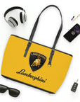 Yellow Lamborghini Leather Shoulder Bag™