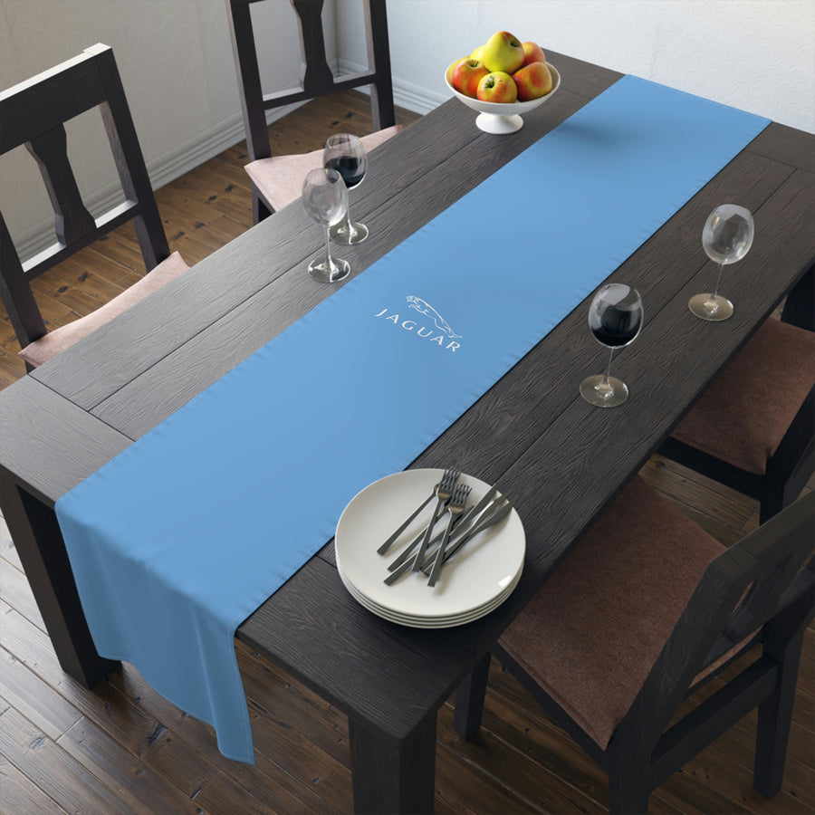 Light Blue Jaguar Table Runner (Cotton, Poly)™