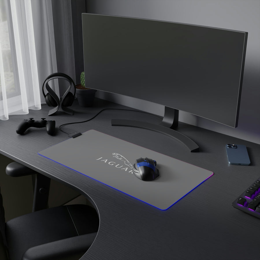 Grey Jaguar LED Gaming Mouse Pad™