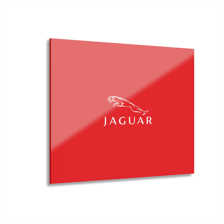 Red Jaguar Acrylic Prints (French Cleat Hanging)™