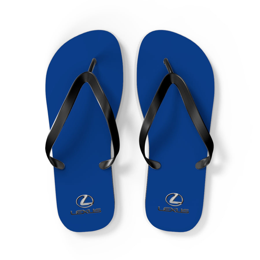 Unisex Dark Blue Lexus Flip Flops™