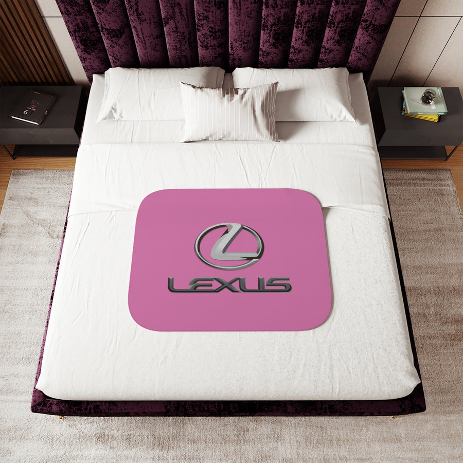 Light Pink Lexus Sherpa Blanket™