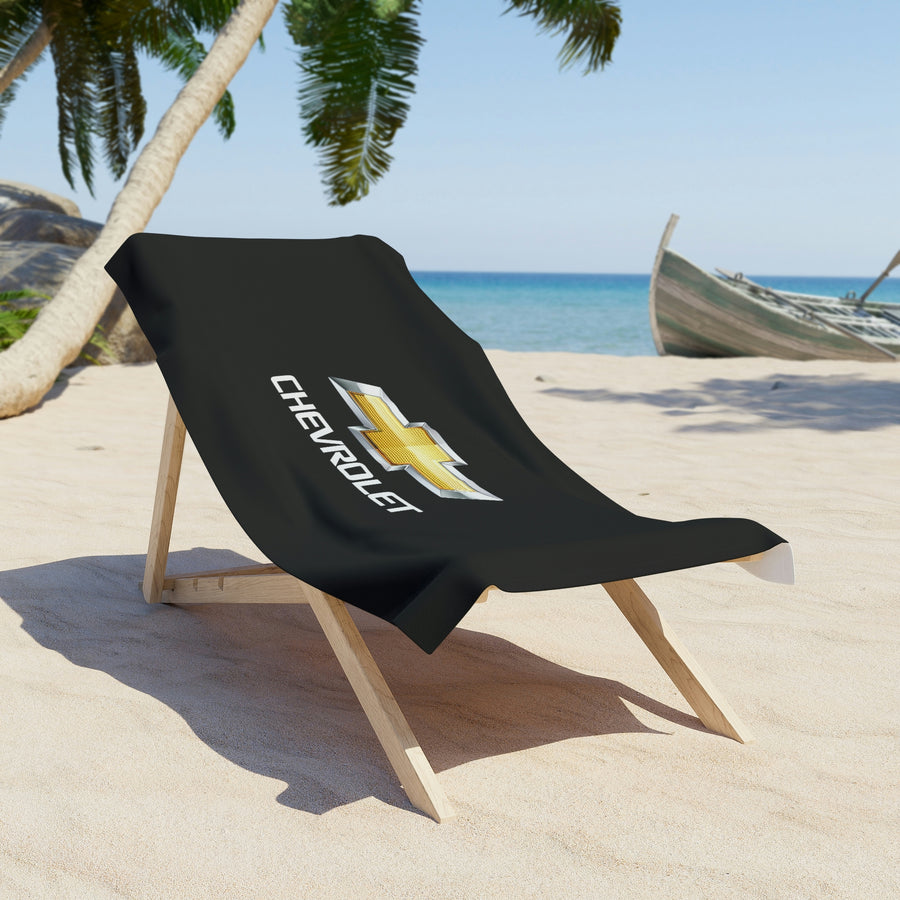 Black Chevrolet Beach Towel™