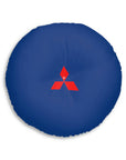 Dark Blue Mitsubishi Tufted Floor Pillow, Round™