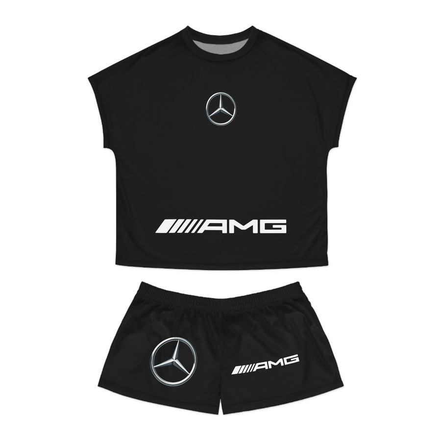 Women's Black Mercedes Short Pajama Set™