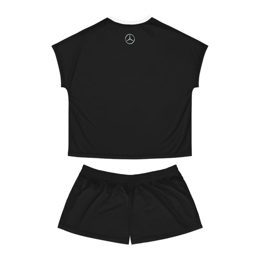 Women's Black Mercedes Short Pajama Set™