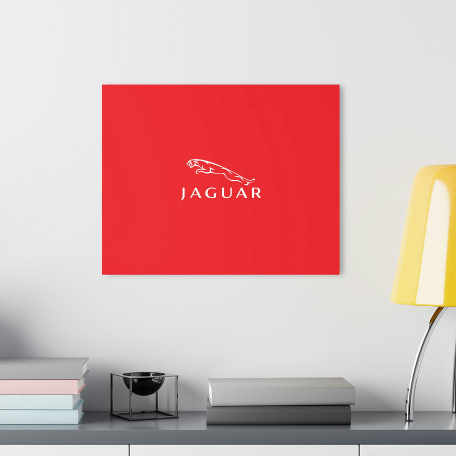 Red Jaguar Acrylic Prints (French Cleat Hanging)™