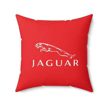 Red Jaguar Spun Polyester Square Pillow™