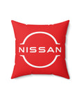 Red Spun Polyester Square Nissan GTR Pillow™