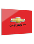 Red Chevrolet Acrylic Prints (French Cleat Hanging)™