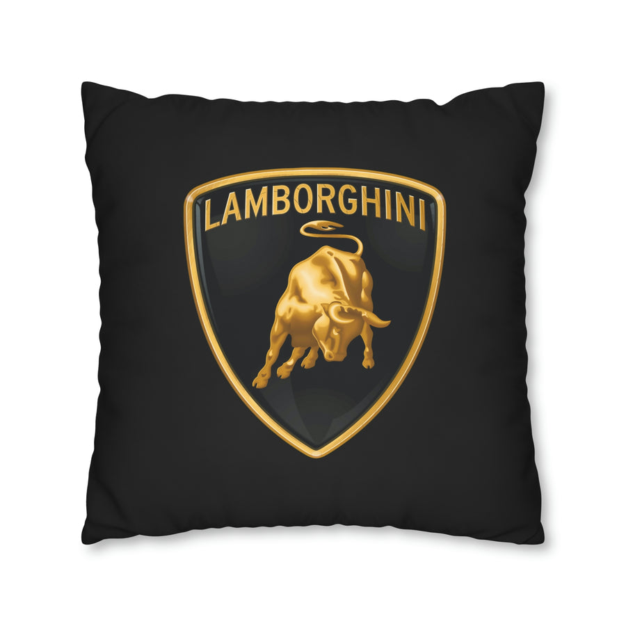 Black Lamborghini Spun Polyester pillowcase™