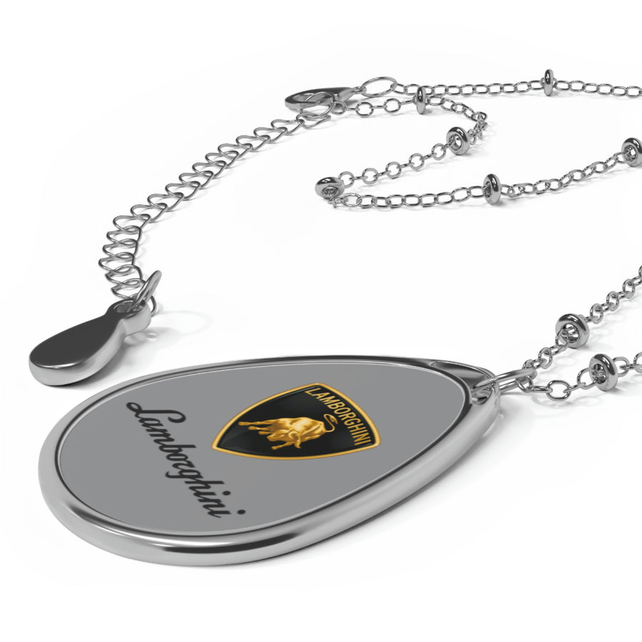 Grey Lamborghini Oval Necklace™