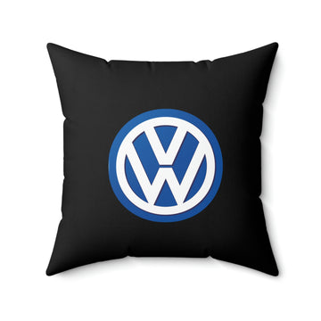 Black Volkswagen Spun Polyester Square Pillow™