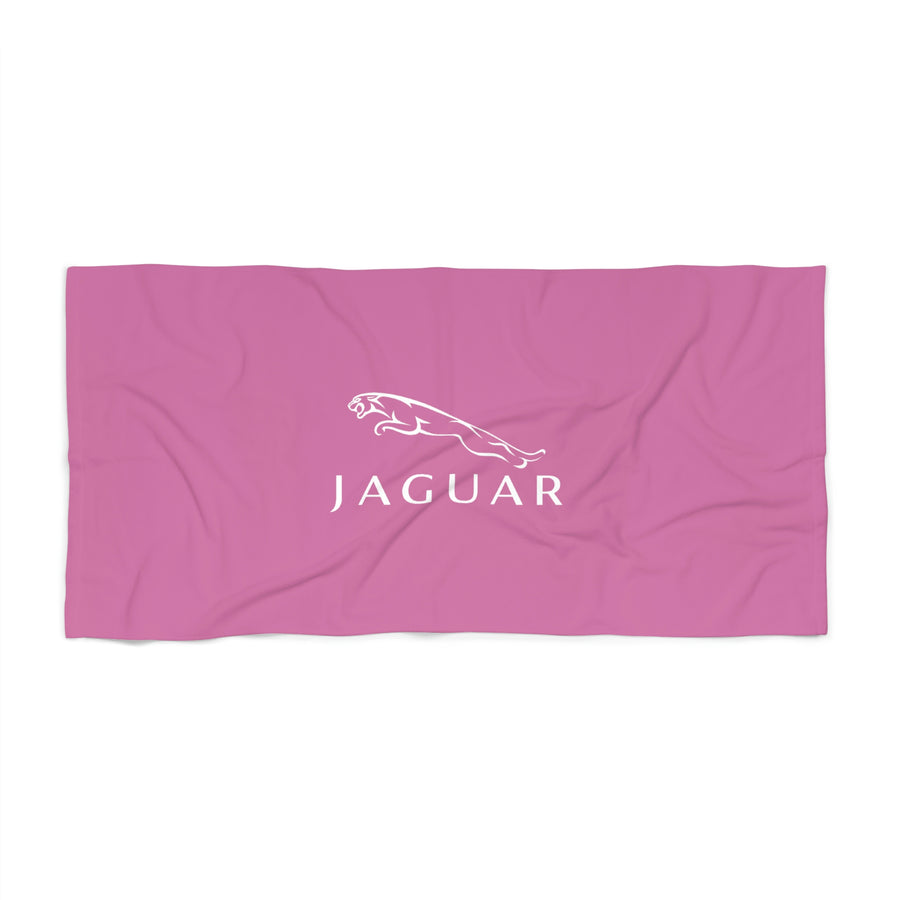 Light Pink Jaguar Beach Towel™