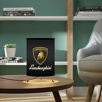 Black Lamborghini Tripod Lamp with High-Res Printed Shade, US\CA plug™