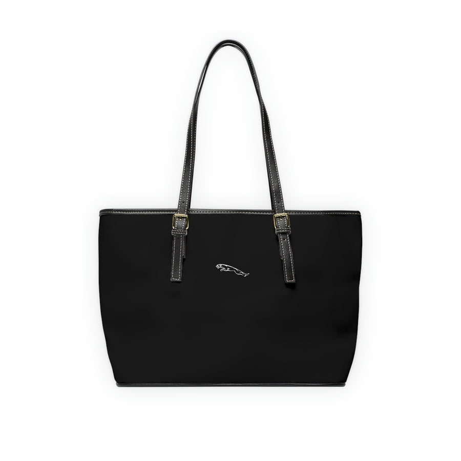 Black Jaguar Leather Shoulder Bag™