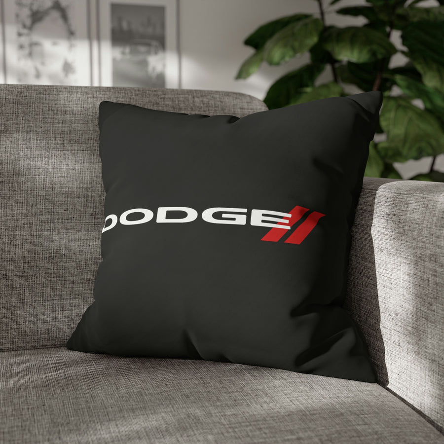 Black Spun Polyester Dodge pillowcase™