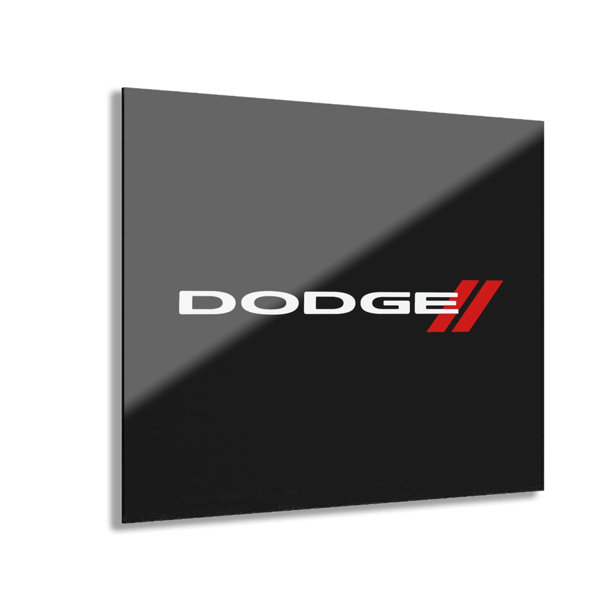 Black Dodge Acrylic Prints (French Cleat Hanging)™