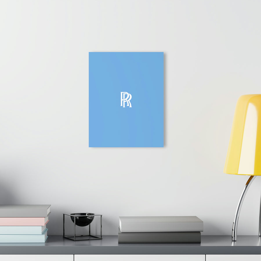 Light Blue Rolls Royce Acrylic Prints (French Cleat Hanging)™