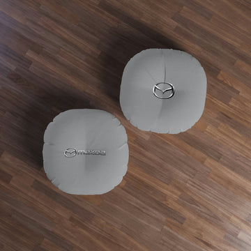 Grey Mazda Tufted Floor Pillow, Round™