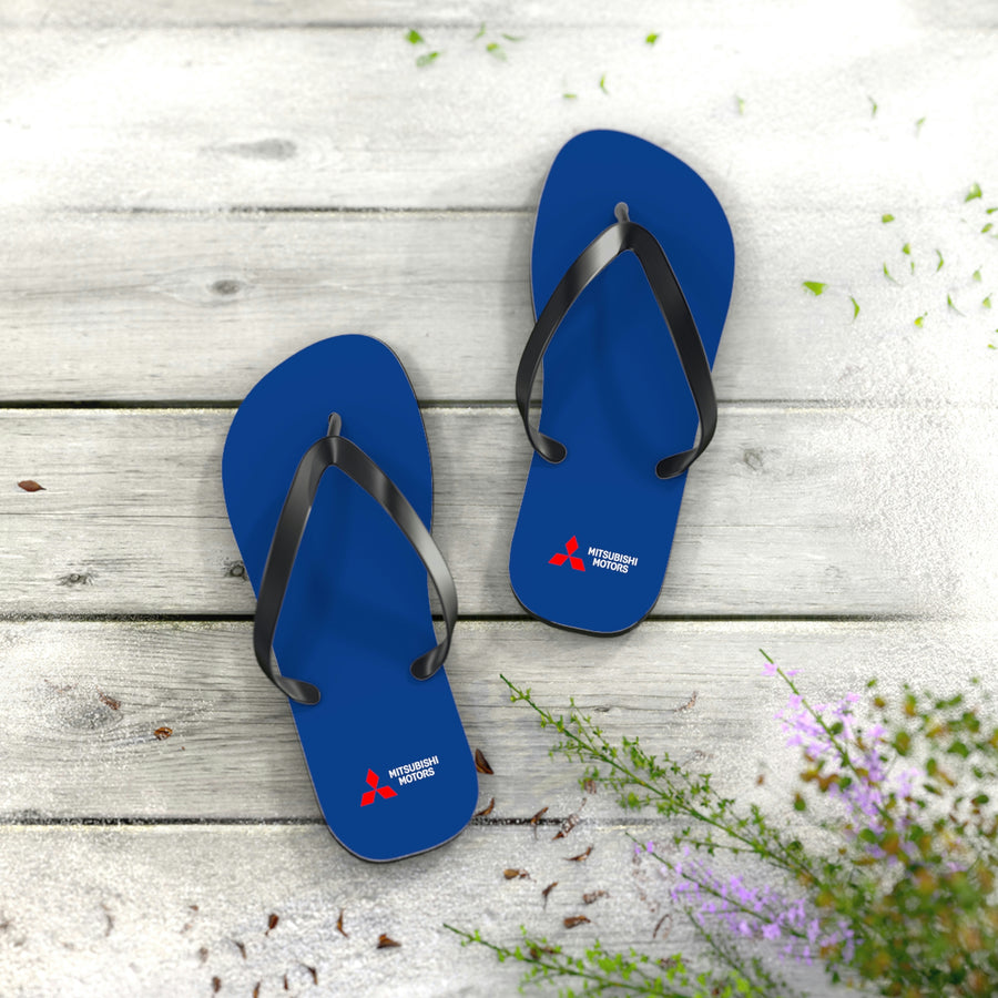 Unisex Dark Blue Mitsubishi Flip Flops™