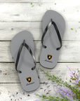 Unisex Grey Lamborghini Flip Flops™