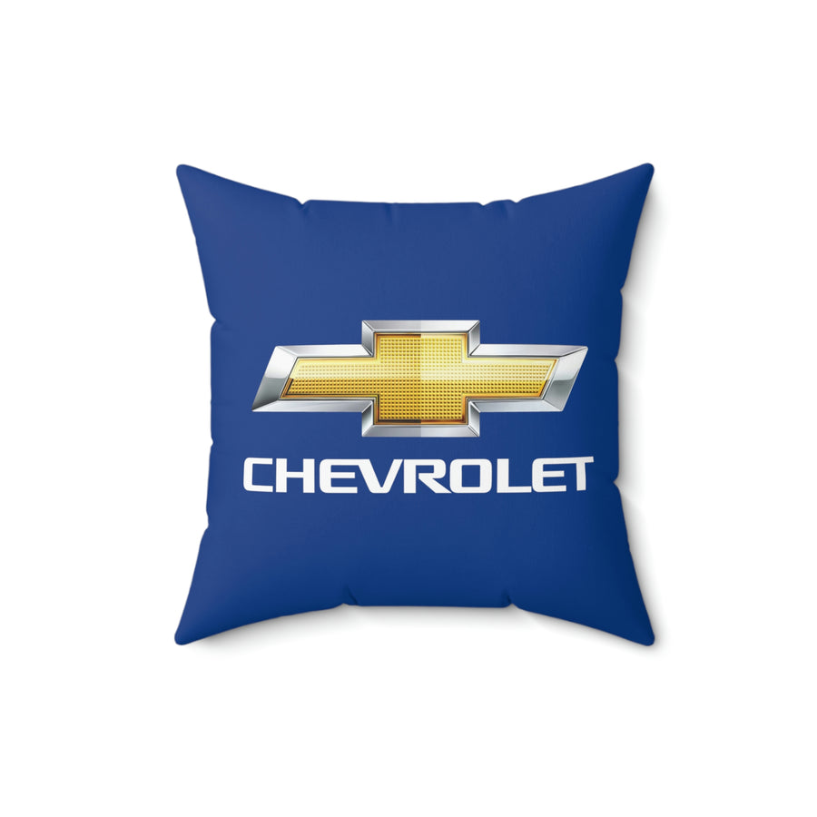 Dark Blue Chevrolet Spun Polyester Square Pillow™