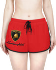 Women's Red Lamborghini Relaxed Shorts™