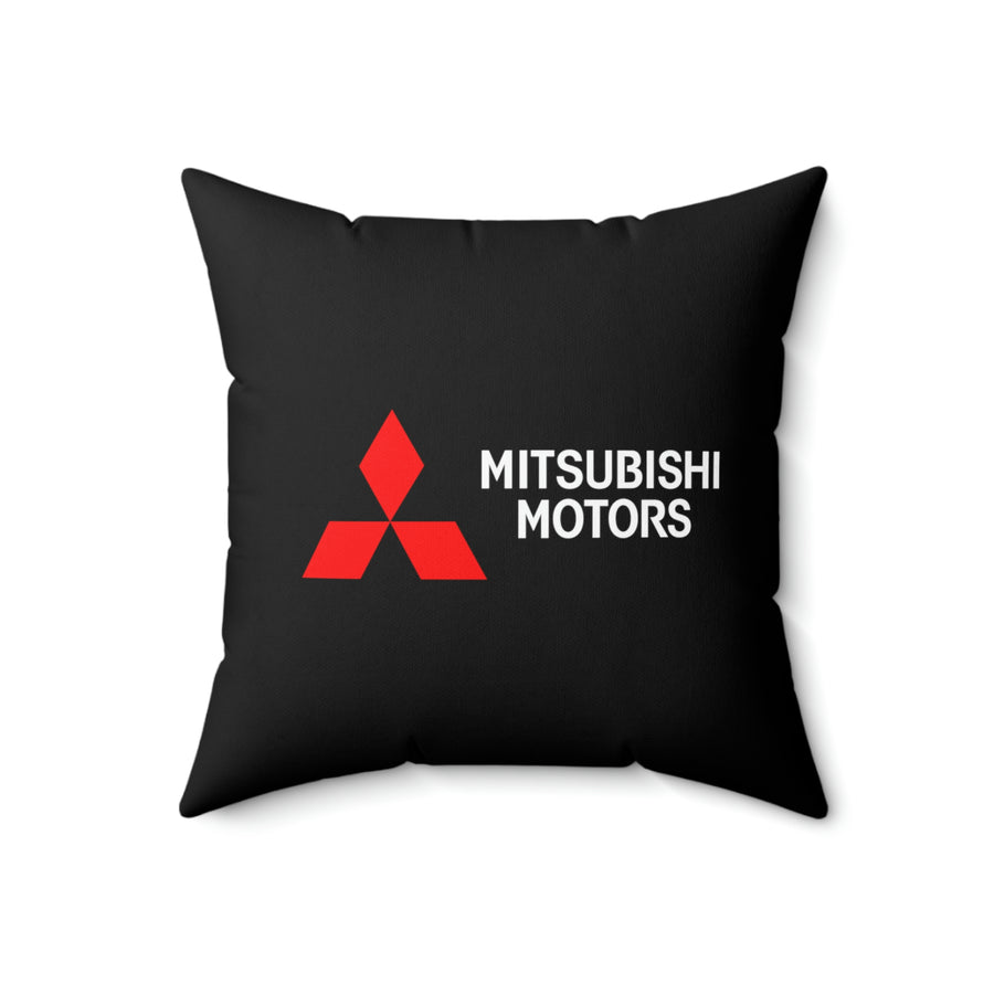 Black Mitsubishi Spun Polyester Square Pillow™