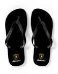 Unisex Black Lamborghini Flip Flops™