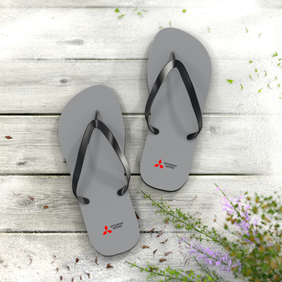 Unisex Grey Mitsubishi Flip Flops™