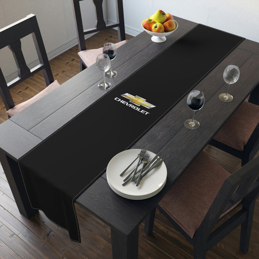 Black Chevrolet Table Runner (Cotton, Poly)™