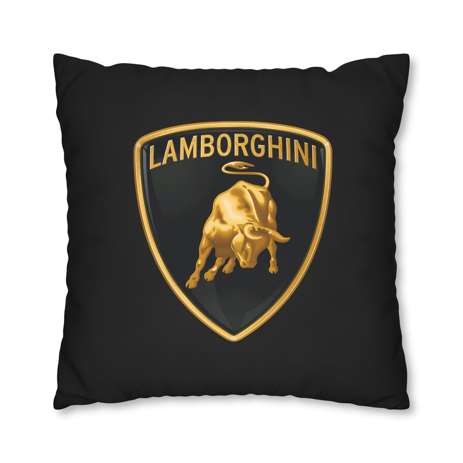 Black Lamborghini Spun Polyester pillowcase™