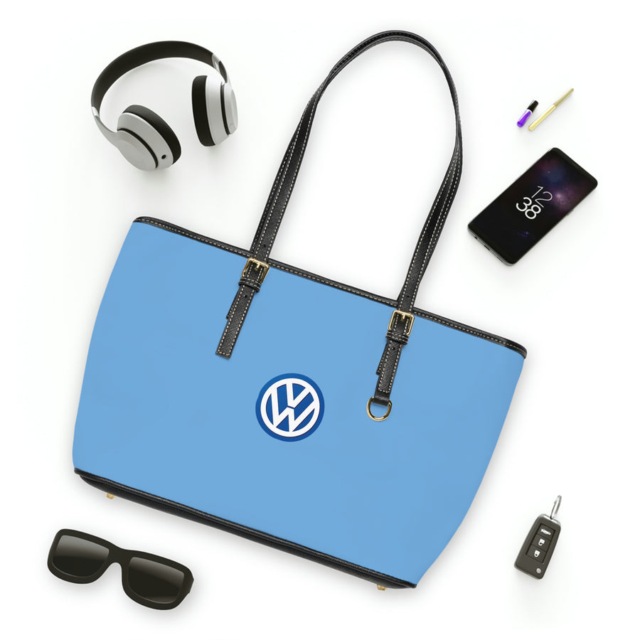 Light Blue Volkswagen Leather Shoulder Bag™