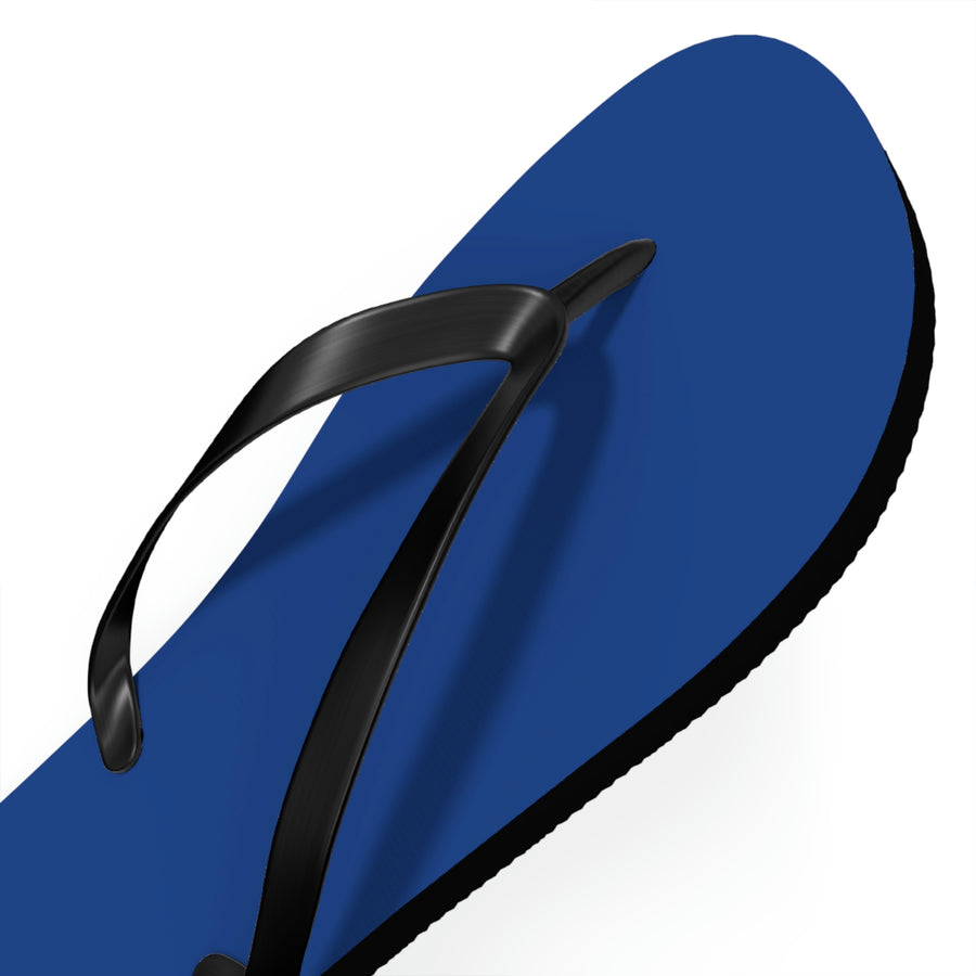 Unisex Dark Blue Jaguar Flip Flops™