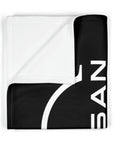 Black Soft Nissan GTR Fleece Baby Blanket™