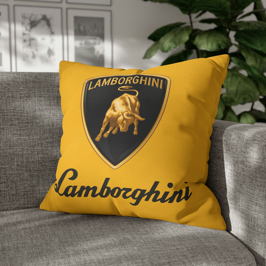 Yellow Lamborghini Spun Polyester pillowcase™