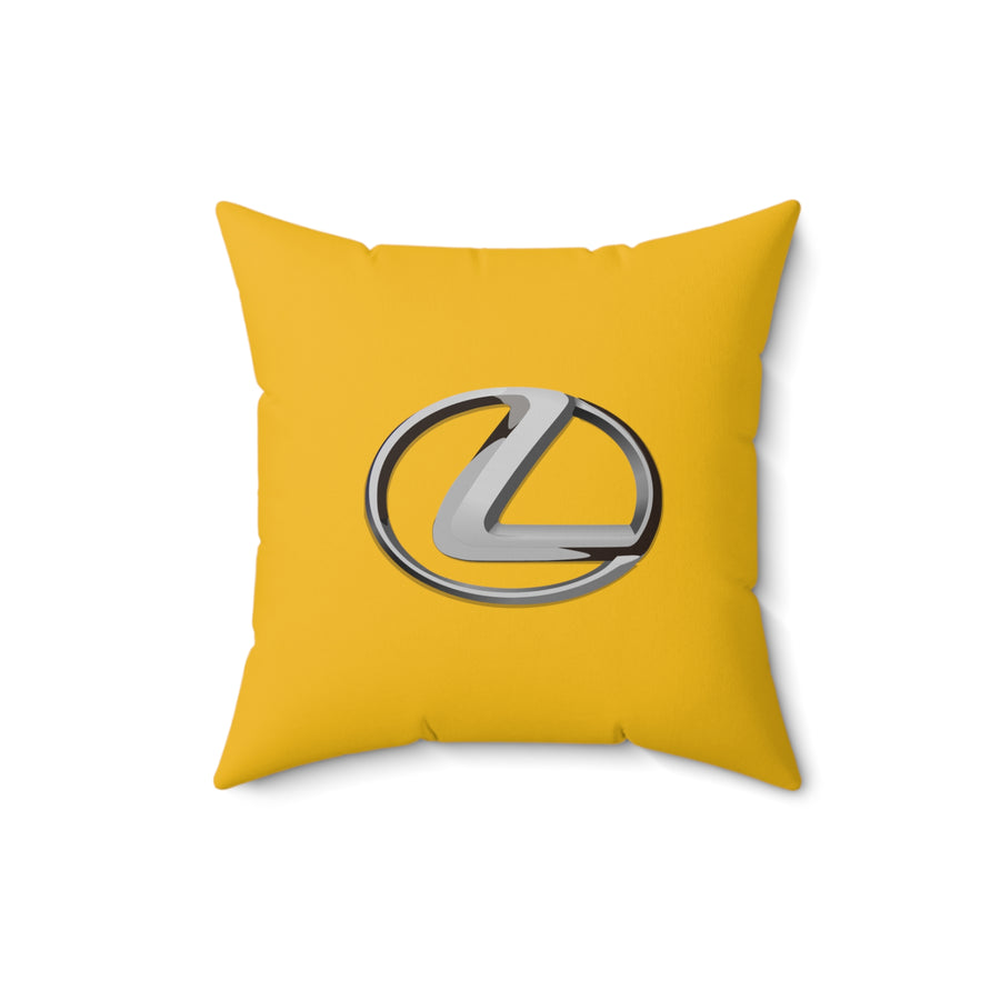 Yellow Lexus Spun Polyester Square Pillow™