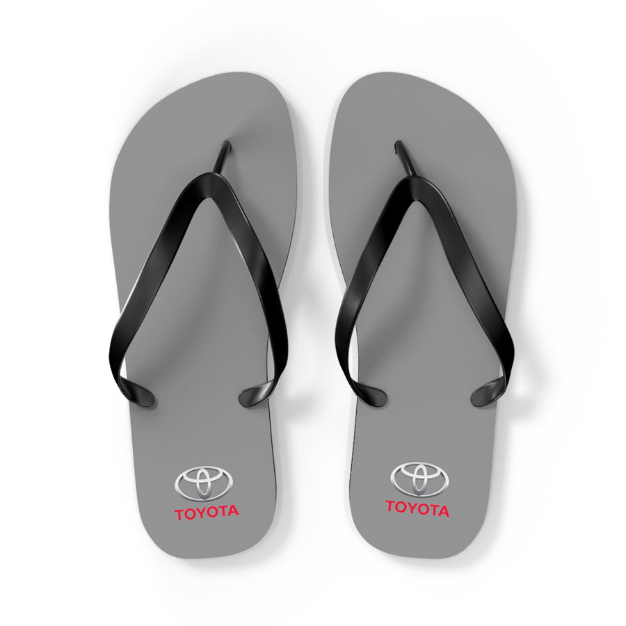 Unisex Grey Toyota Flip Flops™