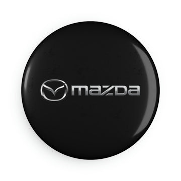 Black Mazda Button Magnet, Round (10 pcs)™
