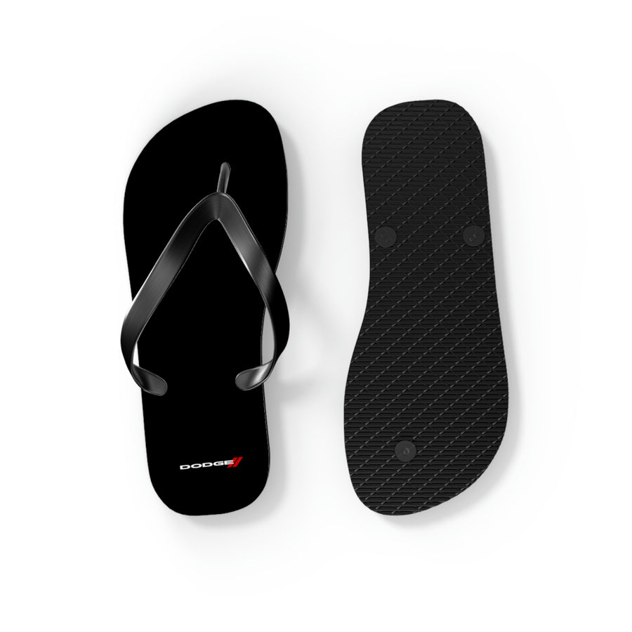 Unisex Black Dodge Flip Flops™