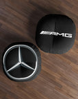 Black Mercedes Tufted Floor Pillow, Round™